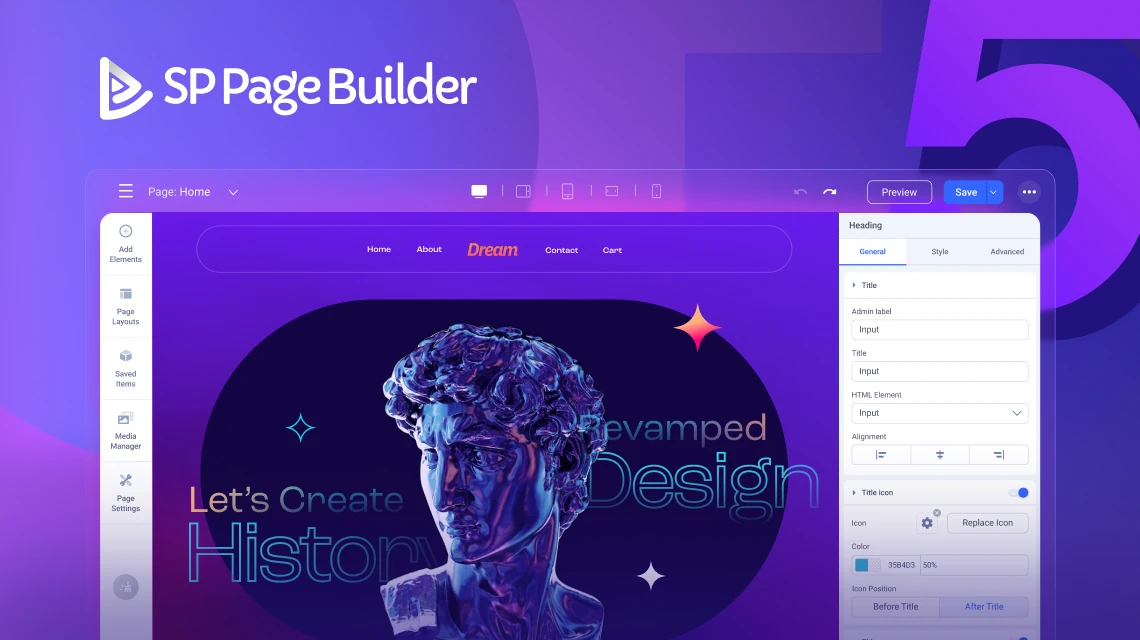 Вышел SP Page Builder 5.0 от JoomShaper