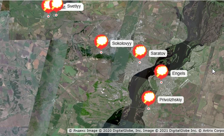 Icons of Yandex.maps API 3.0 placemarks in the Joomla module